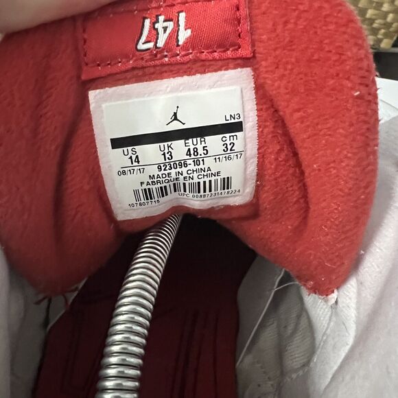 2017 Nike Air Jordan 3 Retro NRG Free Throw Line Basketball 923096-101 Size 14 - Picture 9 of 9